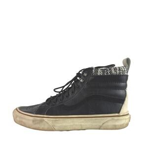 Vans SKATE SK8 Unisex Black White High Top Lace Up Sneakers Shoes Size M-5 F-6.5